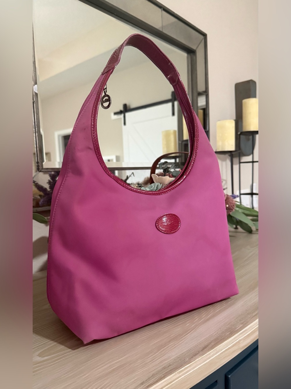 Longchamp Pink Women's Shoulder Bag by